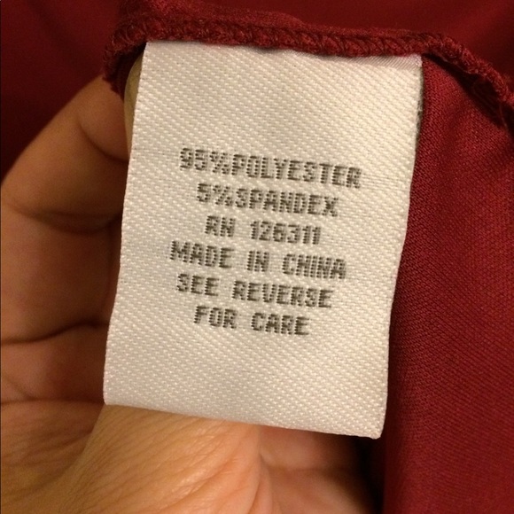 NWT draped front dress ruched sides red wine 6 - Picture 6 of 6